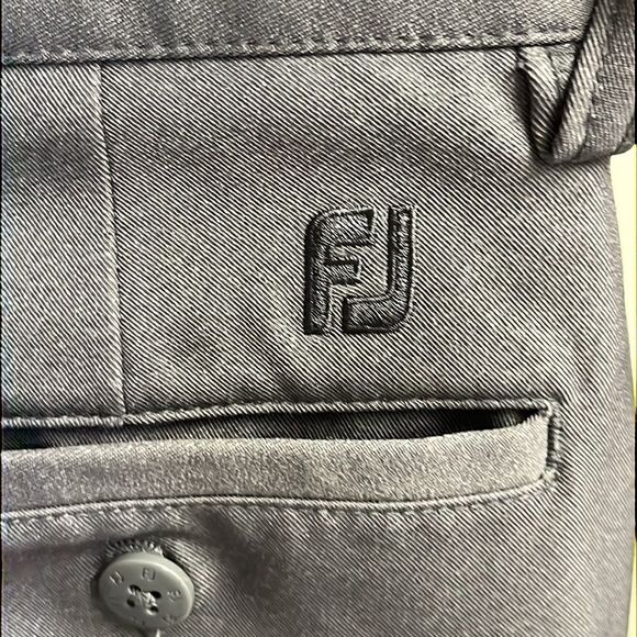FootJoy Gray Button and Zip Golf Pants- W33/L/32 - Picture 6 of 8